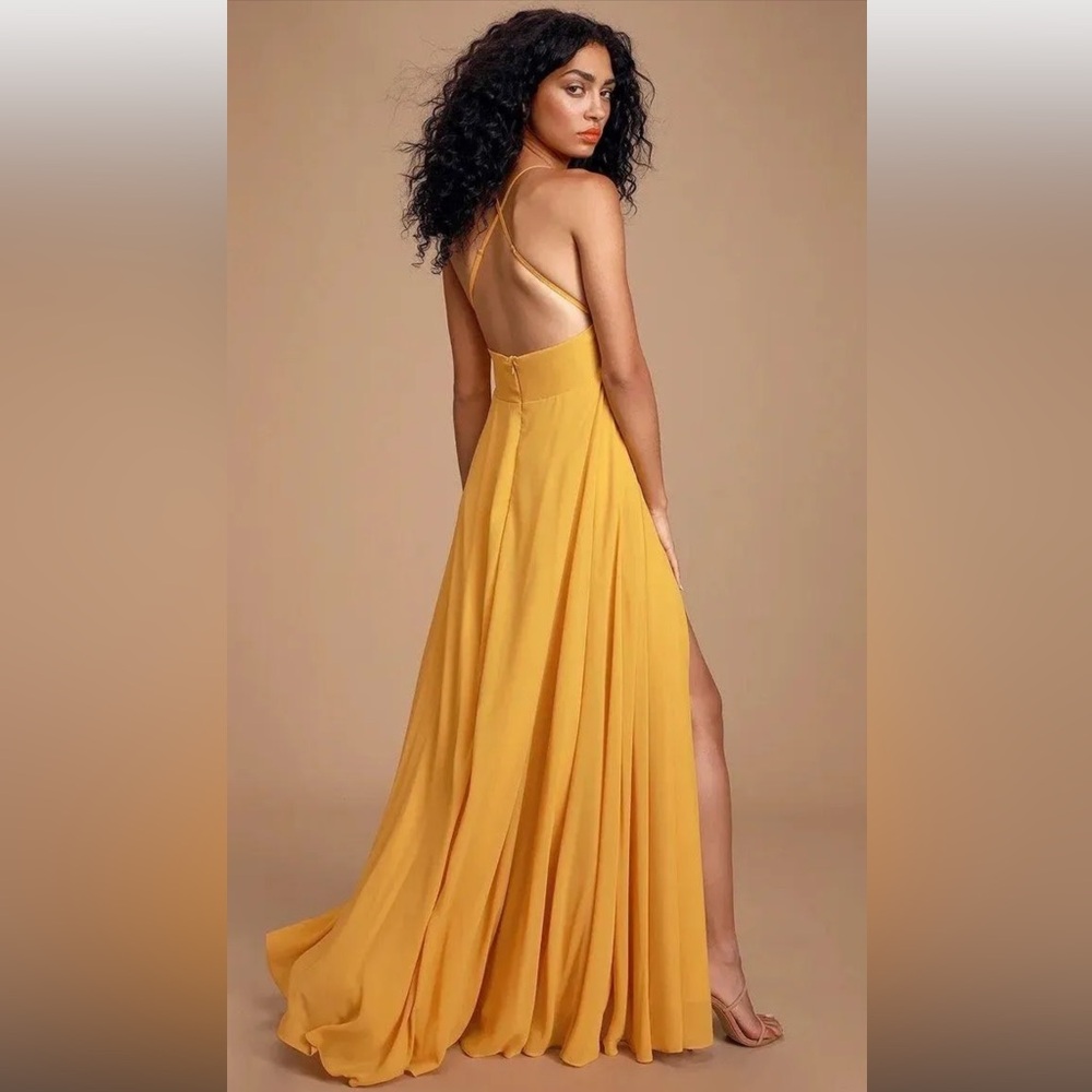 Lulu's Dreamy Romance Backless Dress